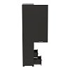 Βιτρίνα-στήλη Toscana pakoworld σε ανθρακί απόχρωση 50x42x222.5εκ 361-000022