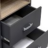 Βιτρίνα-στήλη Toscana pakoworld σε ανθρακί απόχρωση 50x42x222.5εκ 361-000022