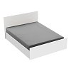 Κρεβάτι διπλό Toscana pakoworld σε λευκή απόχρωση 160x200εκ 361-000025