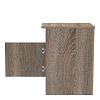 Κομοδίνο Galdi pakoworld σε sonoma truffle απόχρωση 40x45x60εκ 361-000034