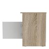 Κομοδίνο Galdi pakoworld σε sonoma-λευκή απόχρωση 40x45x60εκ 361-000035