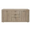 Μπουφές Doha pakoworld σε sonoma απόχρωση 180x45x80.5εκ 361-000070