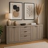 Μπουφές Doha pakoworld σε sonoma απόχρωση 180x45x80.5εκ 361-000070