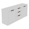 Μπουφές Doha pakoworld σε λευκή απόχρωση 180x45x80.5εκ 361-000073