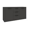 Μπουφές Doha pakoworld σε ανθρακί απόχρωση 150x45x80.5εκ 361-000102