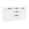 Μπουφές Doha pakoworld σε λευκή απόχρωση 150x45x80.5εκ 361-000103