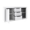 Μπουφές Doha pakoworld σε λευκή απόχρωση 150x45x80.5εκ 361-000103