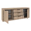 Μπουφές Doha pakoworld σε sonoma απόχρωση 210x45x80.5εκ 361-000104