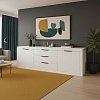 Μπουφές Doha pakoworld σε λευκή απόχρωση 210x45x80.5εκ 361-000107
