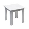 Τραπέζι Manka I pakoworld σε λευκή απόχρωση 80x80x77εκ 361-000005