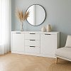 Μπουφές Doha pakoworld σε λευκή απόχρωση 180x45x80.5εκ 361-000073