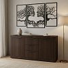 Μπουφές Doha pakoworld σε wenge απόχρωση 150x45x80.5εκ 361-000101