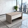 Γραφείο εργασίας Armadi pakoworld sonoma-λευκό 150x75x75εκ 367-000019