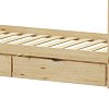 Παιδικό κρεβάτι Mellin τ. Montessori με 2 συρτάρια pakoworld ξύλο πεύκου σε φυσική απόχρωση 90x190εκ 370-000004