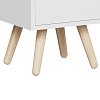 Κομοδίνο Selma pakoworld σε λευκή απόχρωση 29.7x29.7x45εκ 370-000025