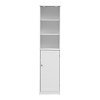 Ντουλάπι-στήλη Desilia pakoworld mdf λευκό 37x30x160εκ 370-000031