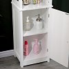 Ντουλάπι-στήλη Larben pakoworld mdf λευκό 40x33x150εκ 370-000032