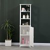 Ντουλάπι-στήλη Larben pakoworld mdf λευκό 40x33x150εκ 370-000032