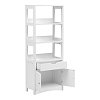 Ντουλάπι-στήλη Sejo pakoworld mdf λευκό 60x32.5x154εκ 370-000035