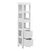 Ντουλάπι-στήλη Kelby pakoworld mdf λευκό 30x30x144εκ 370-000036