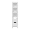 Ντουλάπι-στήλη Kelby pakoworld mdf λευκό 30x30x144εκ 370-000036