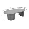 Τραπέζι σαλονιού Flute pakoworld wenge μασίφ ξύλο μάνγκο 130x65x40εκ 372-000030