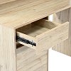Γραφείο εργασίας Secreta pakoworld με ράφι σε oak απόχρωση 110x50x135εκ 375-000010