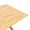 Τραπέζι Raffles pakoworld rubberwood με mdf σε φυσική απόχρωση 150x90x76εκ 381-000014