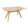 Τραπέζι Raffles pakoworld rubberwood με mdf σε φυσική απόχρωση 150x90x76εκ 381-000014