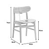 Καρέκλα Lumnia pakoworld rubberwood σε φυσική απόχρωση 46x50x76εκ 382-000008