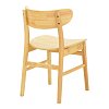 Καρέκλα Lumnia pakoworld rubberwood σε φυσική απόχρωση 46x50x76εκ 382-000008
