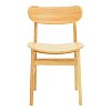 Καρέκλα Lumnia pakoworld rubberwood σε φυσική απόχρωση 46x50x76εκ 382-000008