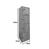 Ντουλάπι-στήλη Gabino pakoworld σε sonoma απόχρωση 40x39x158εκ 383-000012