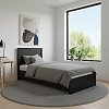 Κρεβάτι Athos pakoworld σε wenge απόχρωση 90x190εκ 383-000092