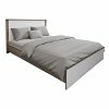 Κρεβάτι Athos pakoworld σε sonoma-λευκή απόχρωση 140x200εκ 383-000096