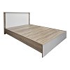 Κρεβάτι Athos pakoworld σε sonoma-λευκή απόχρωση 140x200εκ 383-000096