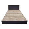 Κρεβάτι Athos pakoworld σε sonoma-ανθρακί απόχρωση 160x200εκ 383-000100