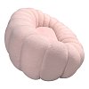 Καναπές Embrace pakoworld μπουκλέ ύφασμα σε ροζ απόχρωση 180x105x65εκ 392-000003
