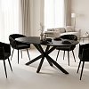 Τραπέζι Makrey pakoworld μαύρο mdf- μεταλλικά πόδια 160x90x75εκ 392-000019