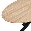 Τραπέζι Makrey pakoworld sonoma mdf- μαύρα μεταλλικά πόδια 160x90x75εκ 392-000020