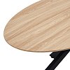 Τραπέζι Makrey pakoworld sonoma mdf- μαύρα μεταλλικά πόδια 180x90x75εκ 392-000022