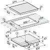 MIELE KM 6520 FR D Εστία Κεραμική 60cm Μαύρη