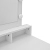 Τουαλέτα κρεβατοκάμαρας Virna pakoworld με led λευκό 80x40x145εκ 412-000003