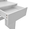 Τουαλέτα κρεβατοκάμαρας Virna pakoworld με led λευκό 80x40x145εκ 412-000003