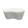 Τραπέζι σαλονιού Fedris pakoworld mdf λευκό 80x70x34εκ 415-000005