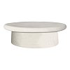 Τραπέζι σαλονιού Herona pakoworld mdf λευκό 100x60x32εκ 415-000007