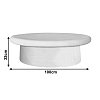 Τραπέζι σαλονιού Herona pakoworld mdf λευκό 100x60x32εκ 415-000007