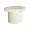 Τραπέζι σαλονιού Herona pakoworld mdf λευκό Φ60x40εκ 415-000008