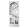 Βιβλιοθήκη-ραφιέρα Boolten pakoworld mdf λευκό 80x38x190εκ 415-000018