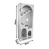 Βιβλιοθήκη-ραφιέρα Boolten pakoworld mdf λευκό 80x38x190εκ 415-000018